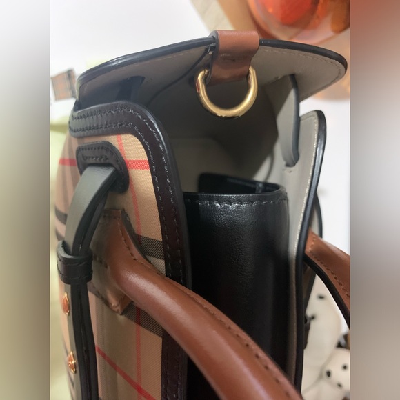 Burberry Calfskin Mini Vintage Check Triple Stud Belt Bag - Picture 8 of 16